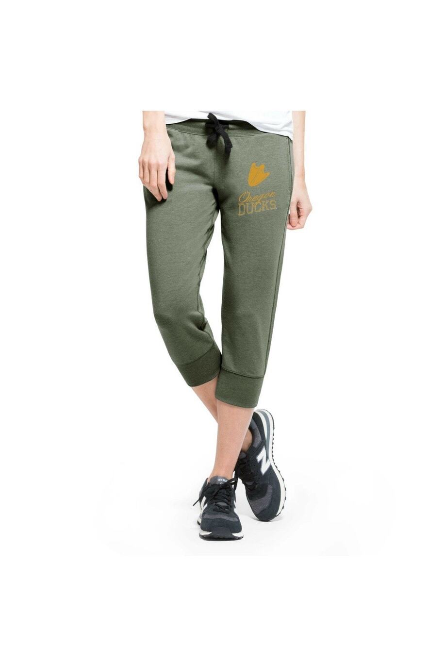 NCAA Oregon Ducks Women's Sz Large '47 Forward Stride Green Capri Pants College